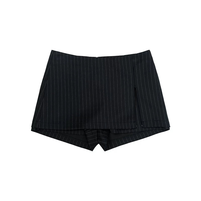 Audwyn Low Waist Striped Suit Skirt Pants