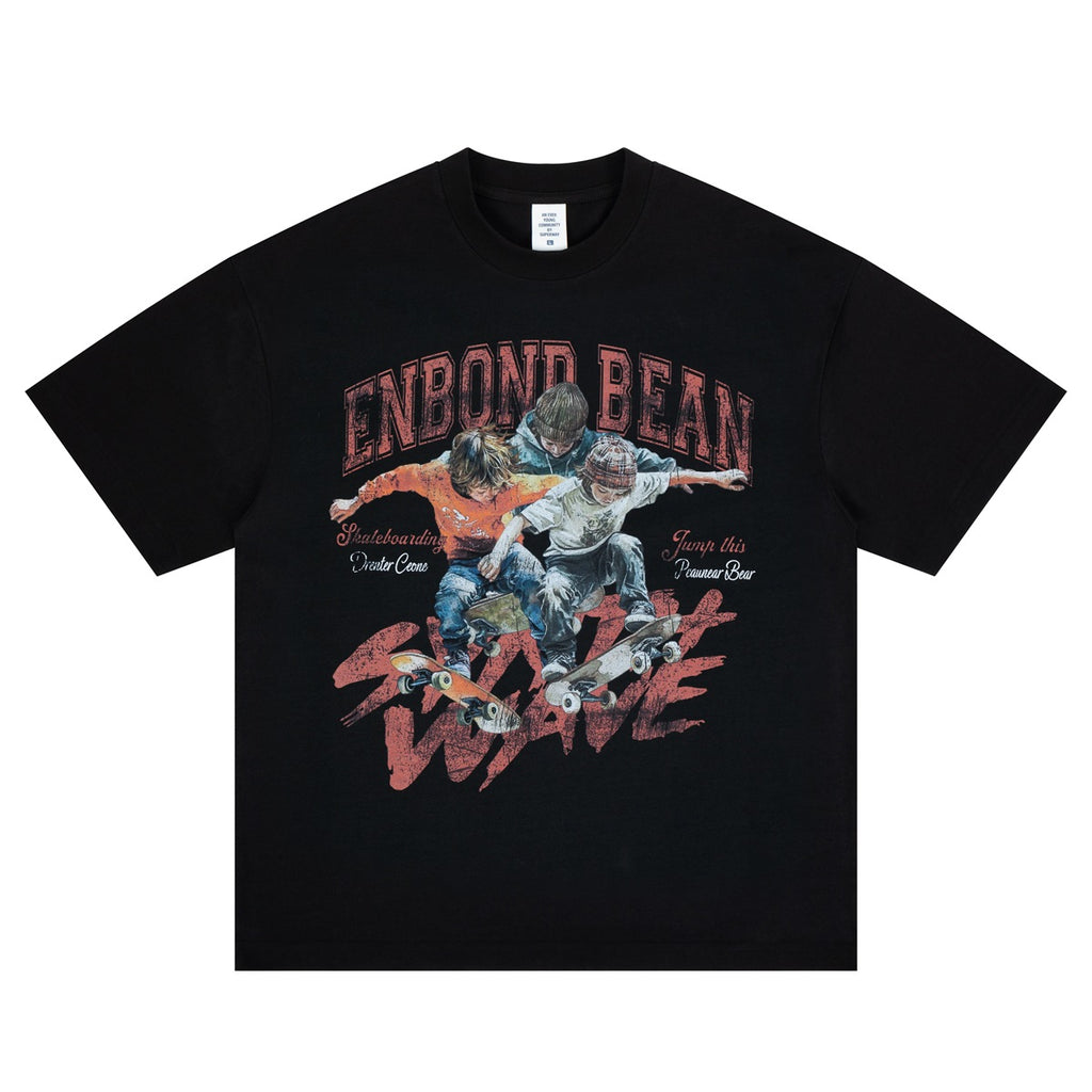SUPER WAY Vintage Loose Casual Tee