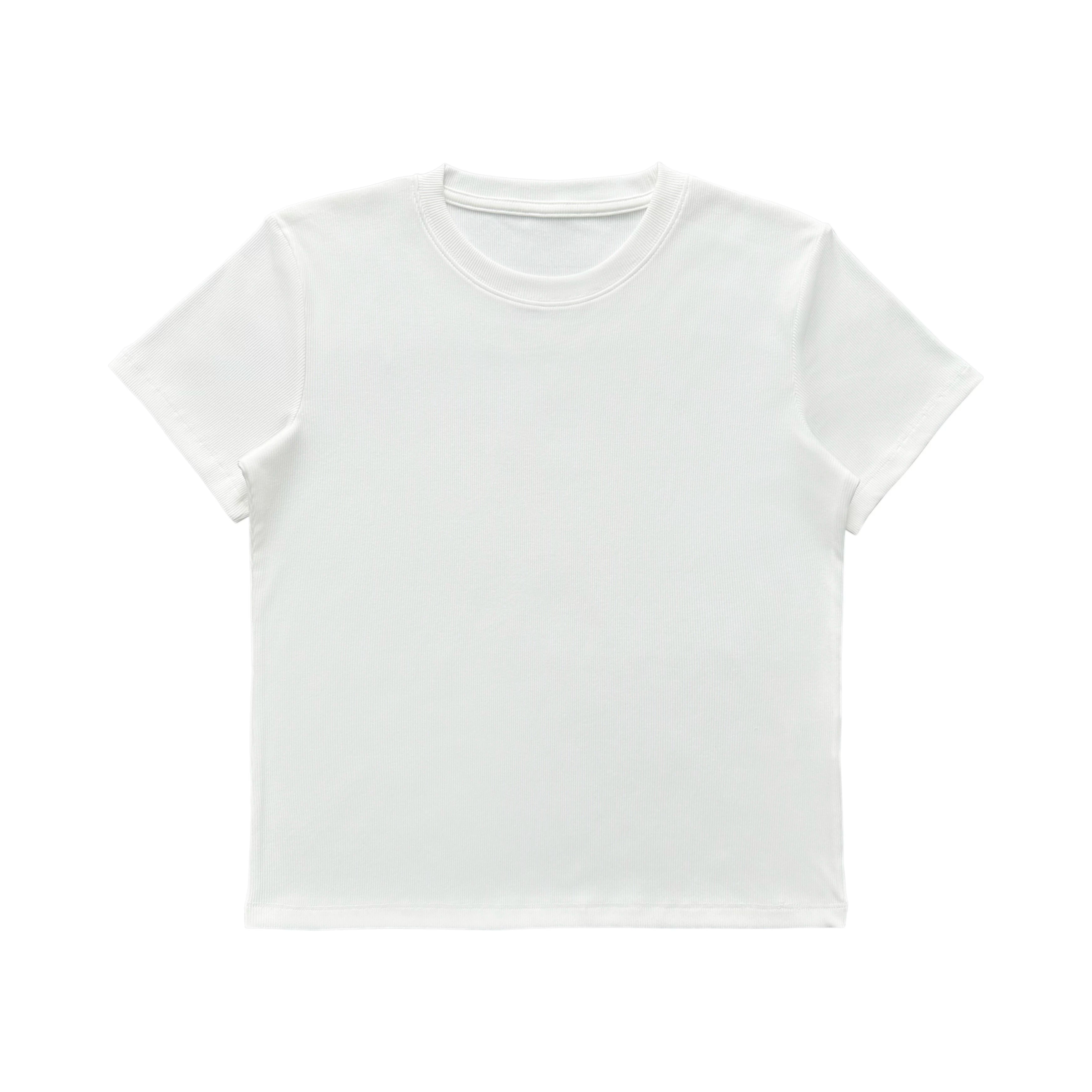 YGN098 Crew Neck Slim Elastic Tee