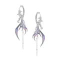 MASW Gradual Change Enamel Fishtail Earrings