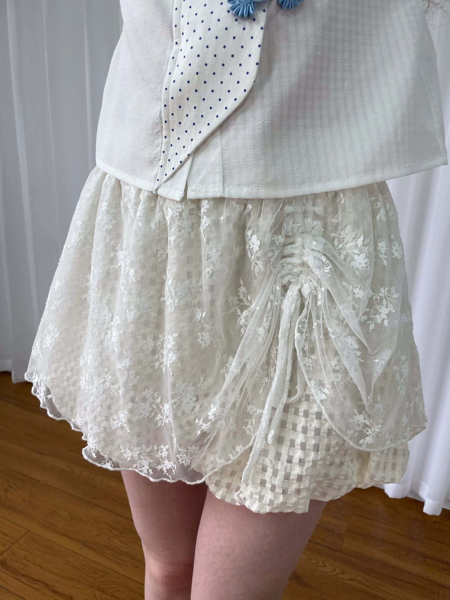 Loosesmell Lace Patchwork Culottes