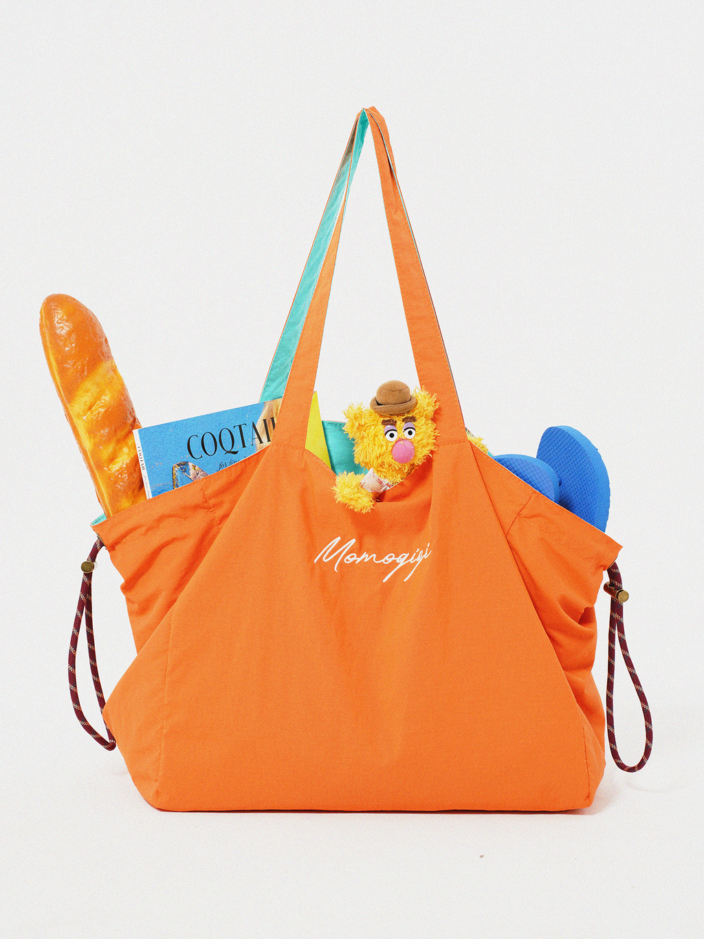 Momogigi Vintage Contrast Double Sided Tote Bag