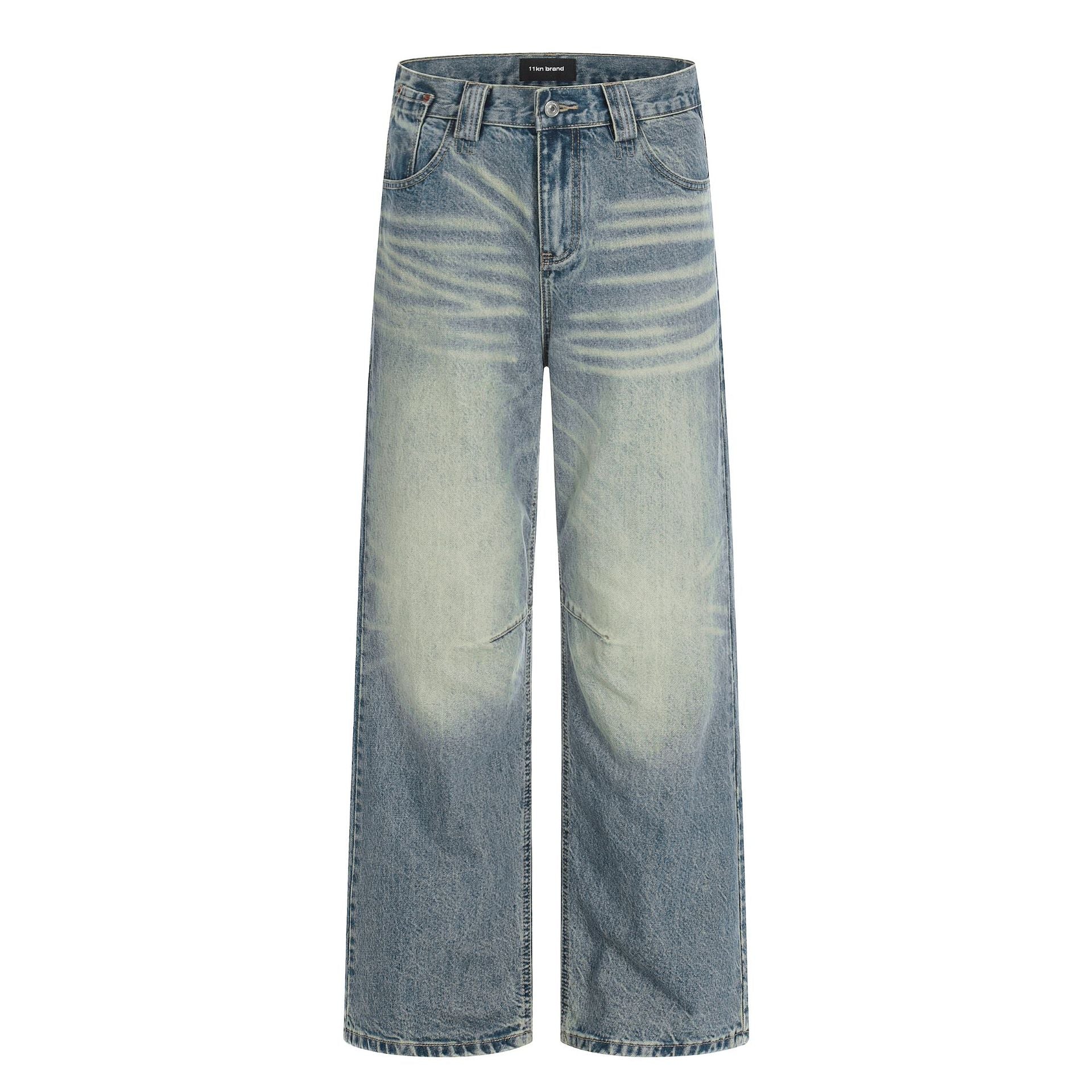 11KN Retro Straight Wide-leg Slacks