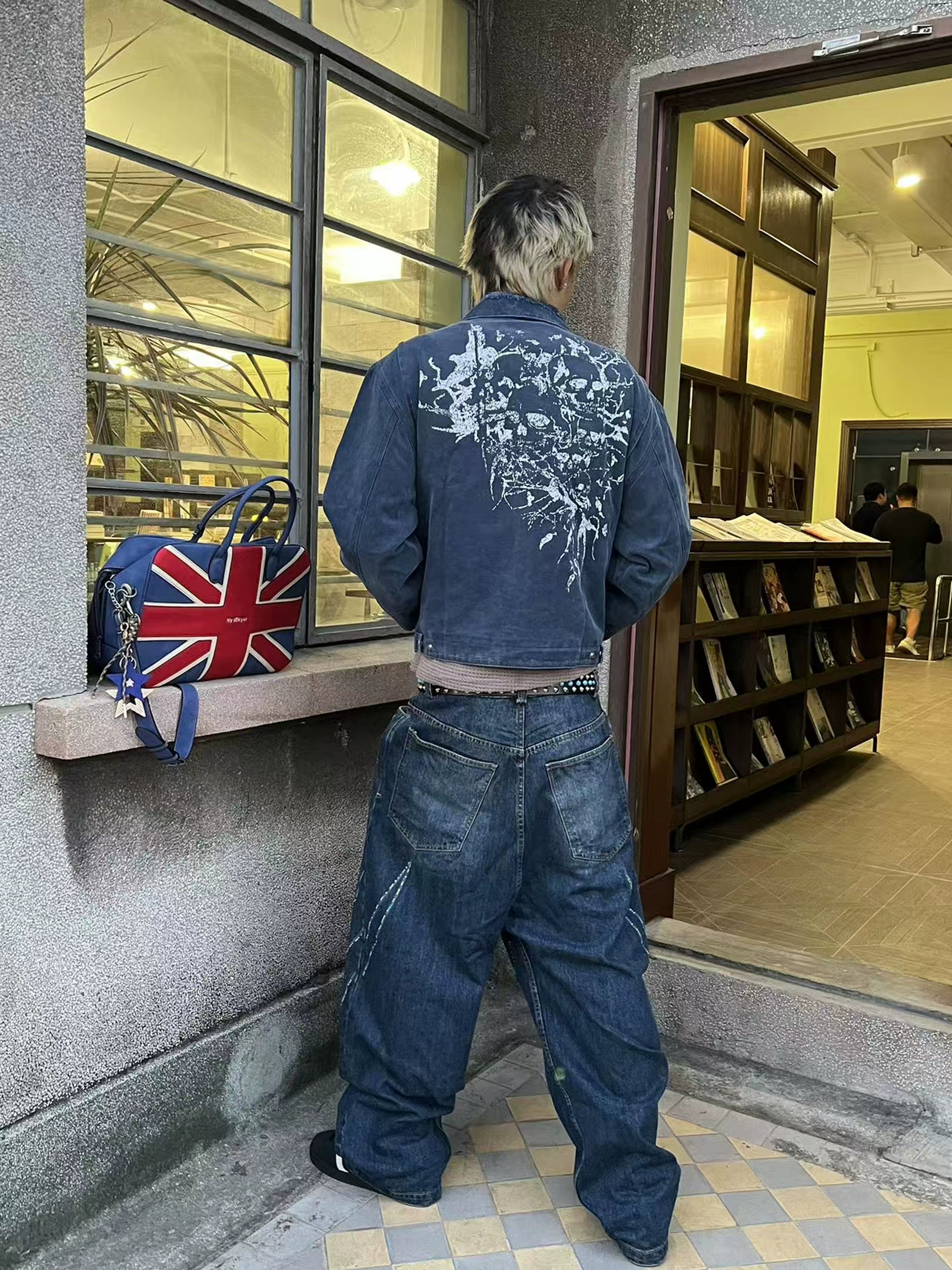 Human Skull Print Jacket