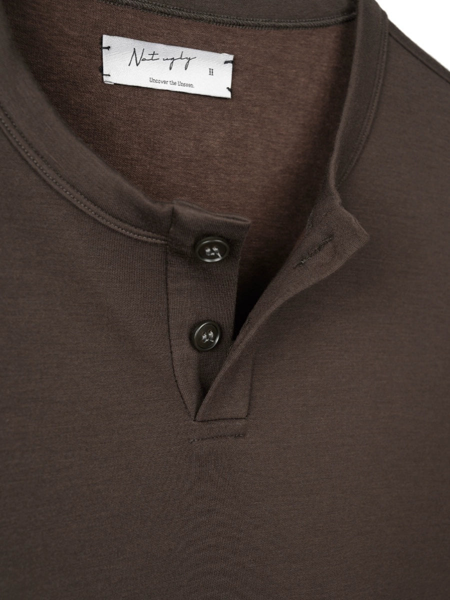 NOT UGLY Henry Neck Bottom Shirt Long Sleeves