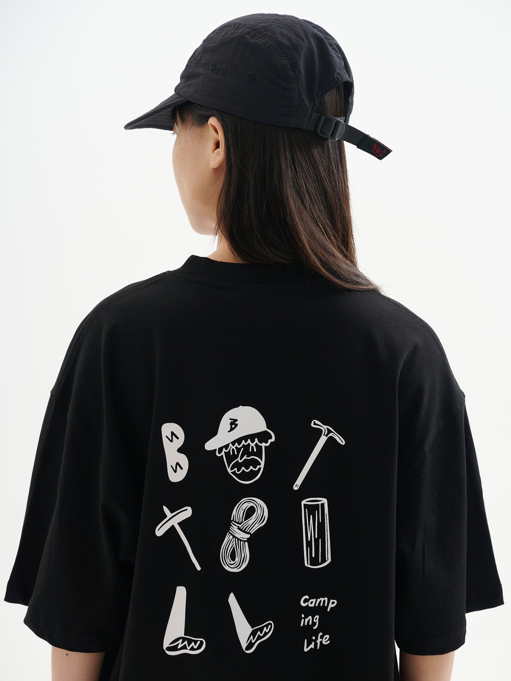 BUTTBILL Camping debris double yarn Japanese Tee