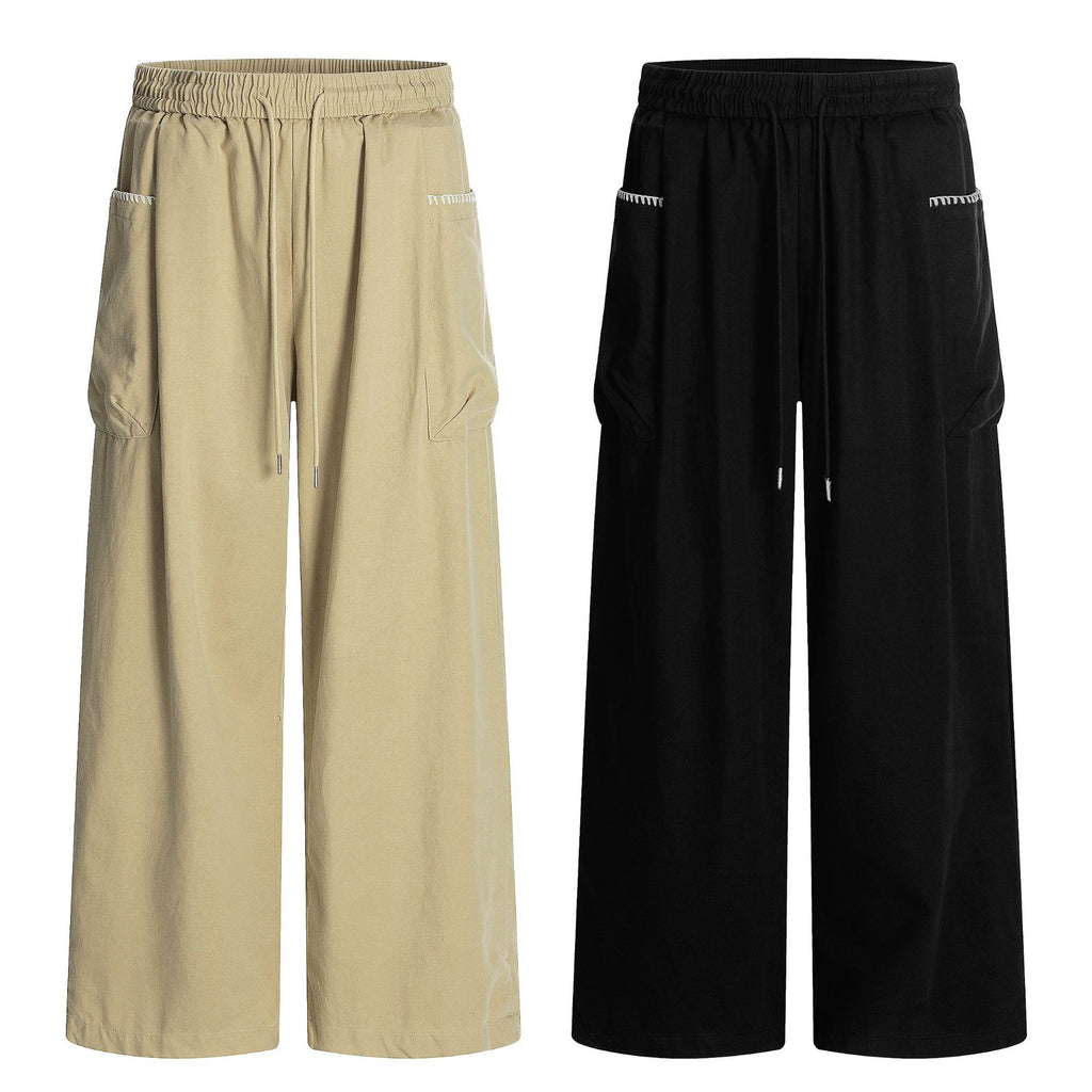 11KN Retro Cool Drawstring Straight Casual Pants