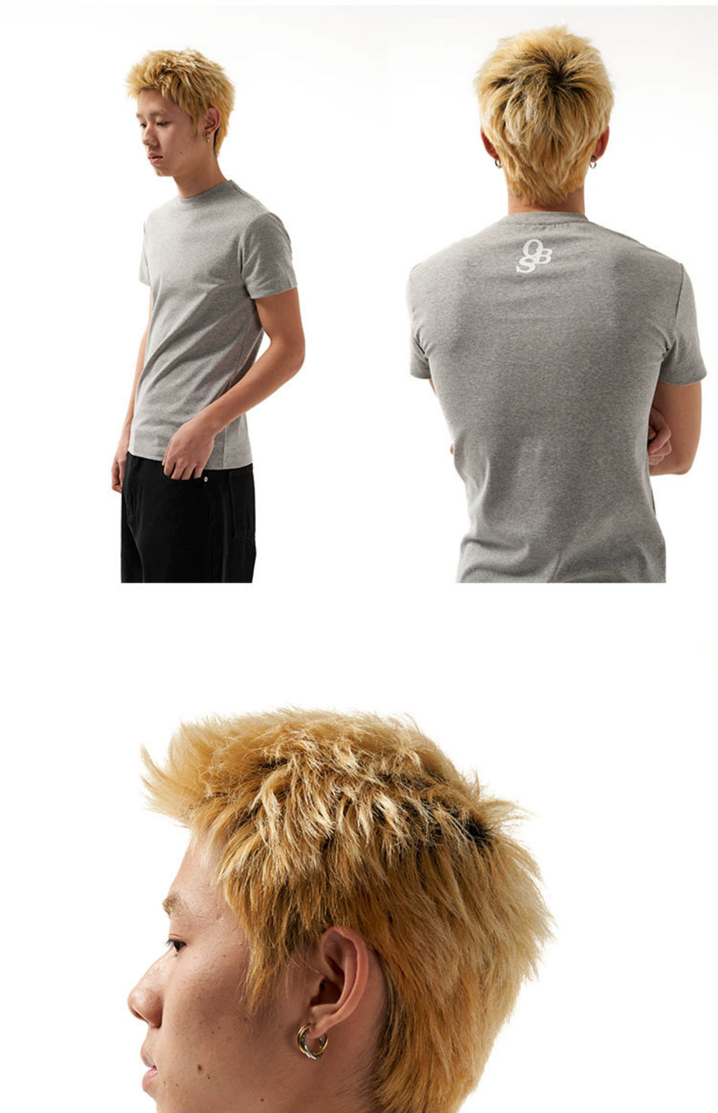 OBSESSWITH Basic Crew Neck Tee