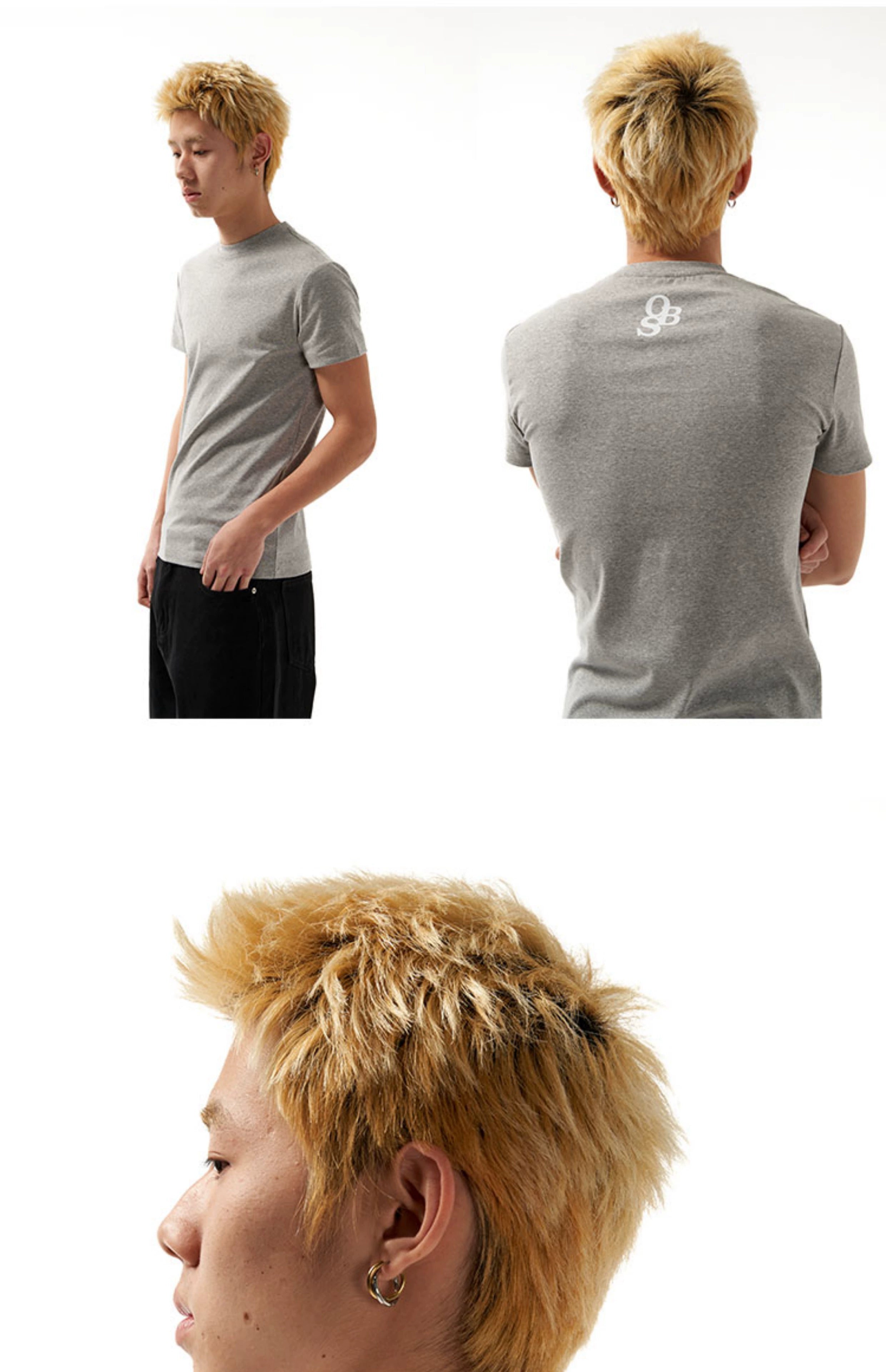 OBSESSWITH Basic Crew Neck Tee
