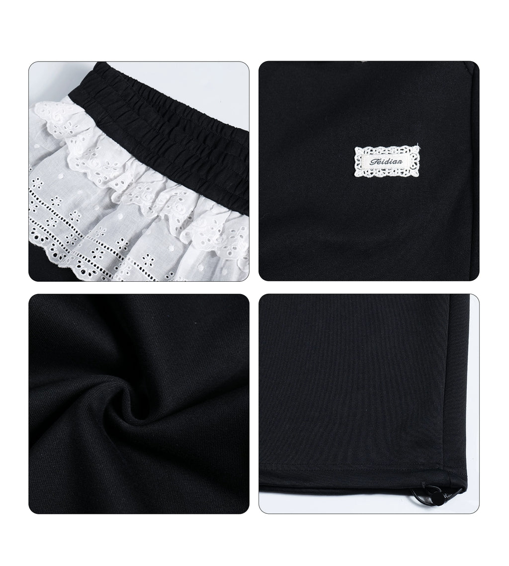 RHNDE Vintage Stitched Lace Slacks