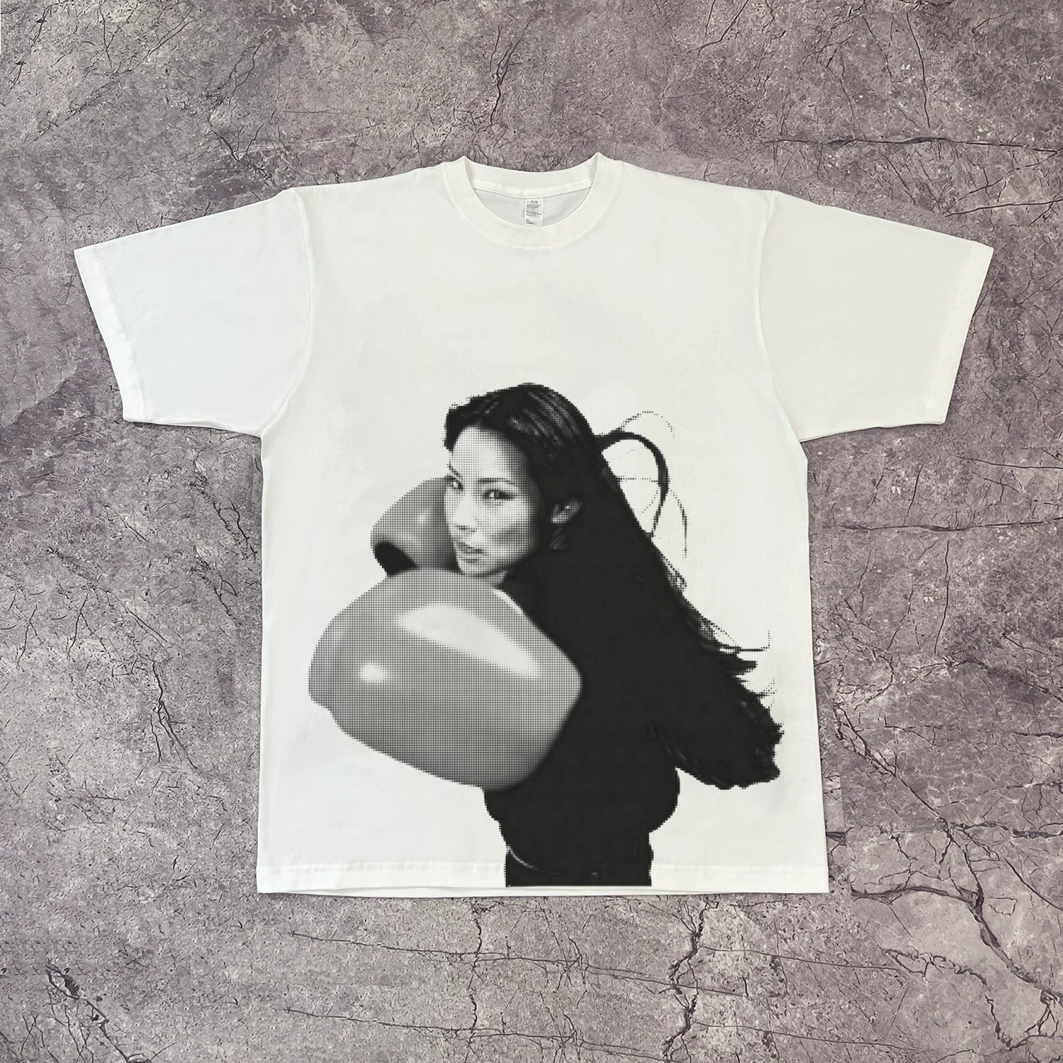 DKNT Character Print Casual Loose Tee