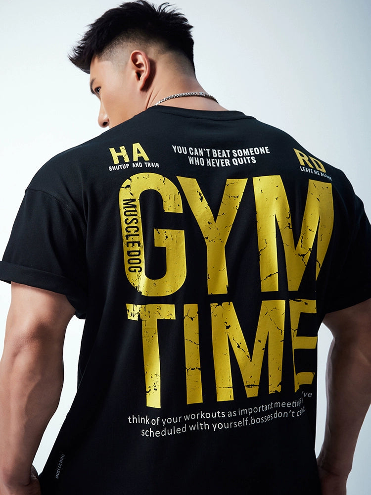 Muscle Dog Loose Sports Casual Tee