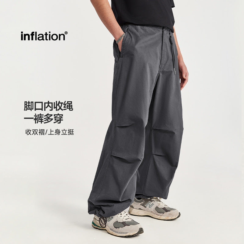 INF Wash Wide Leg Paratrooper Pants