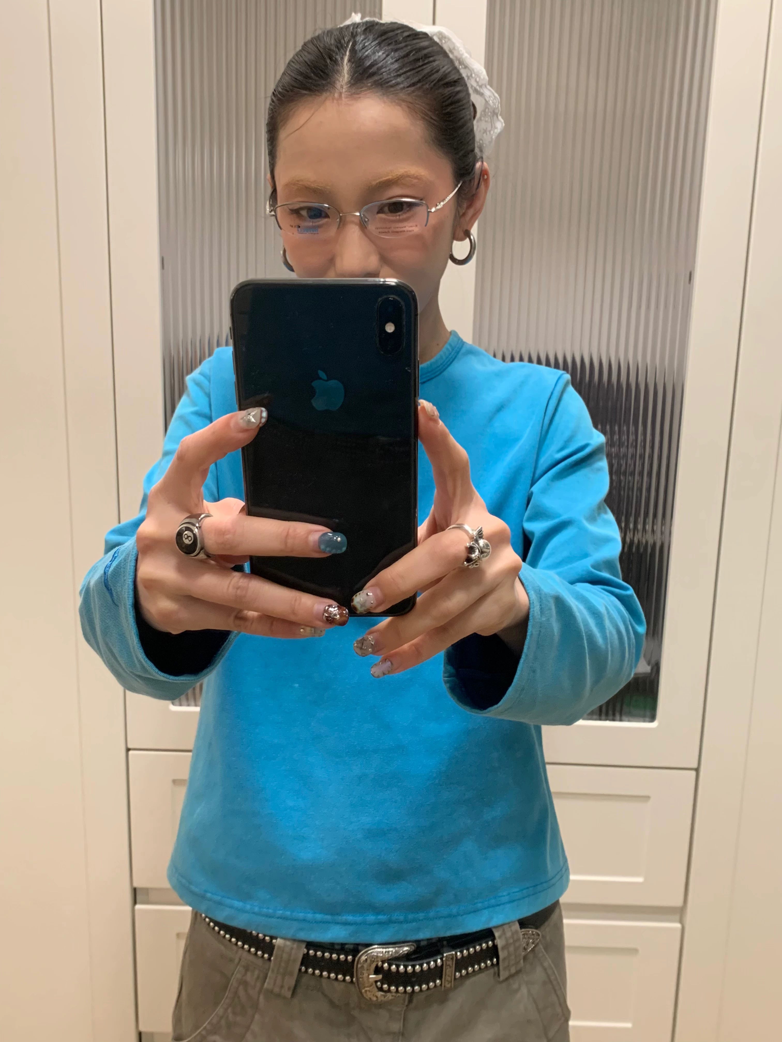 MMBBT Button Embroidery Simple Long Sleeve