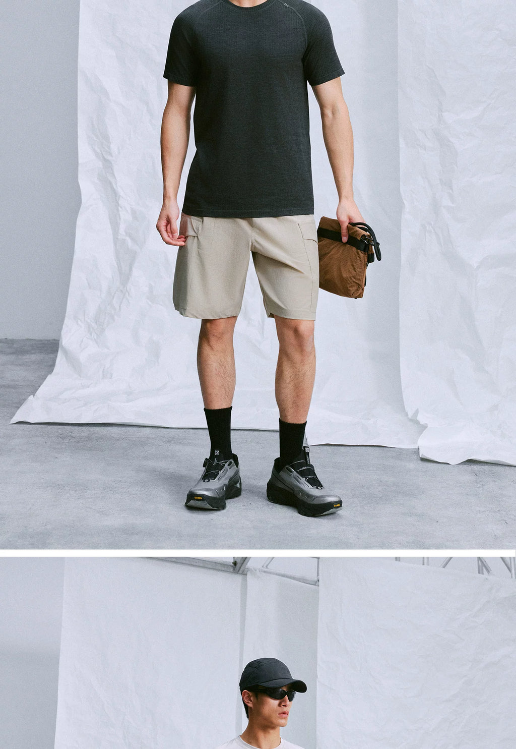 NO LOGO Lightweight and Breathable Multi-pocket Shorts