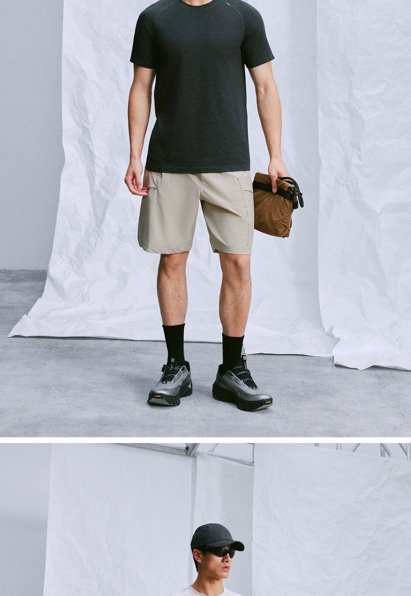 NO LOGO Lightweight and Breathable Multi-pocket Shorts