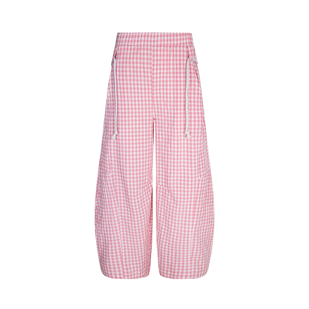 BLACKLISTS Lazy Pink Plaid Scimitar Pants