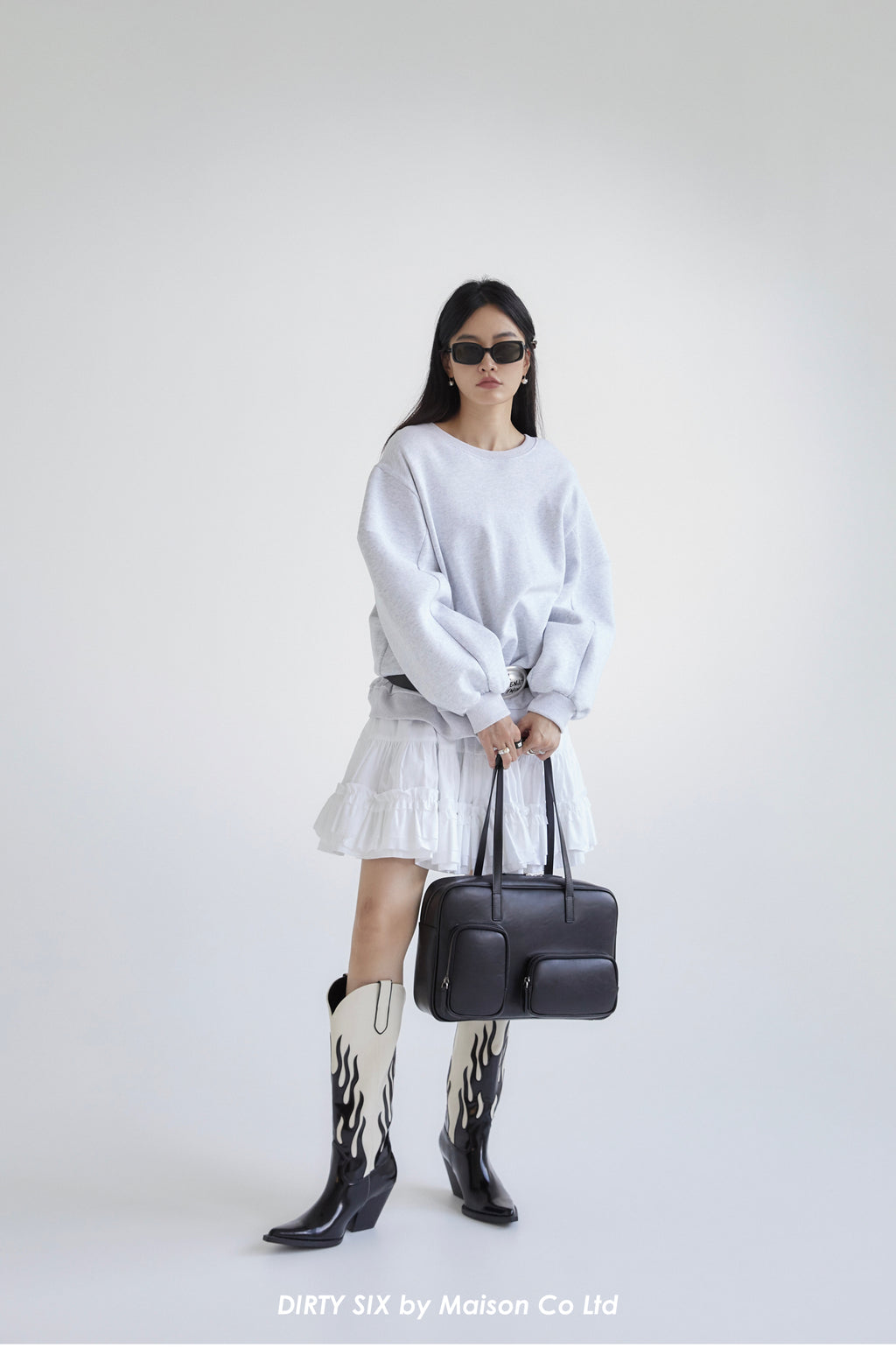 DirtySix Pierre Cow Split Leather Toast Bag