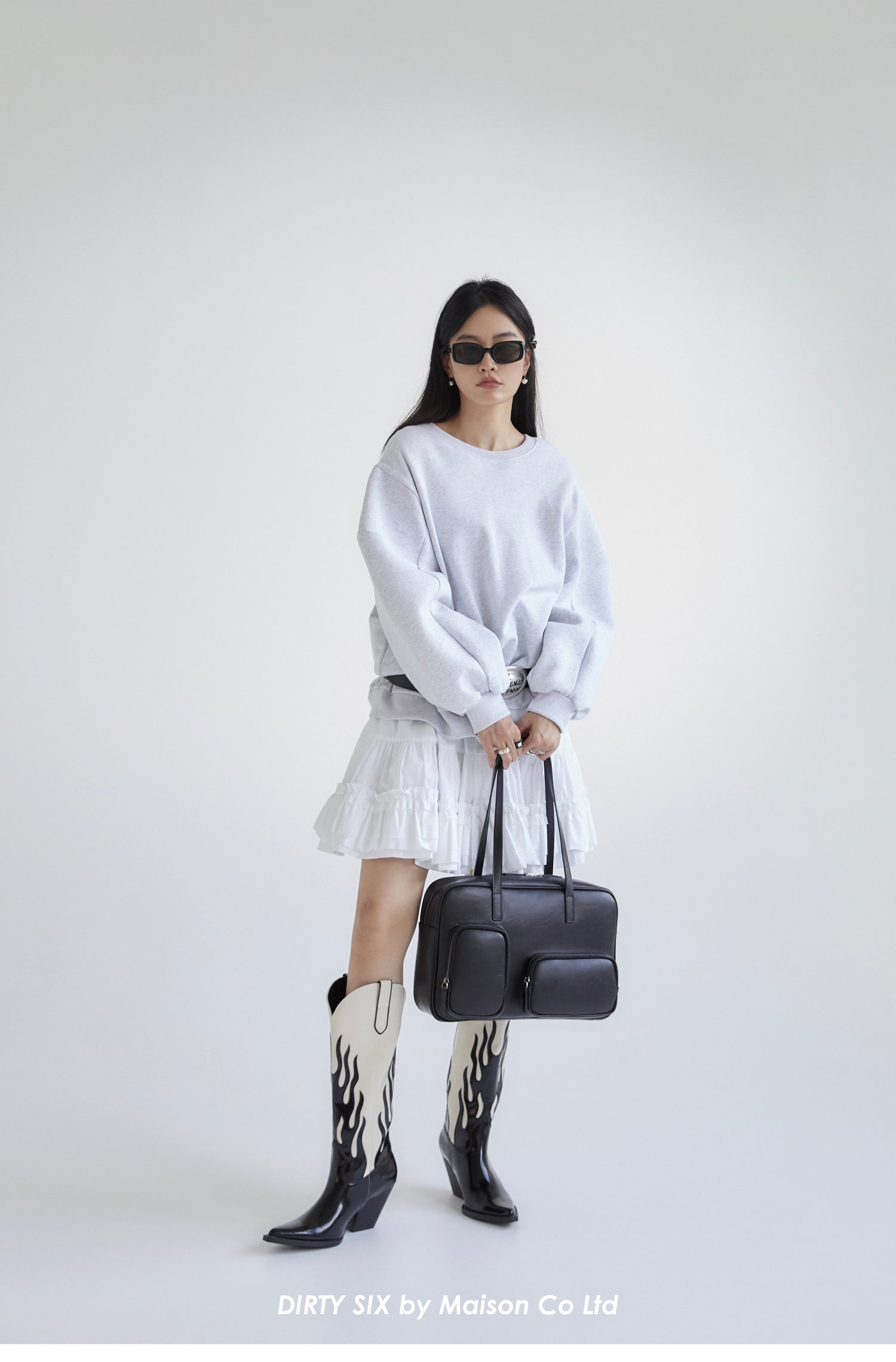 DirtySix Pierre Cow Split Leather Toast Bag