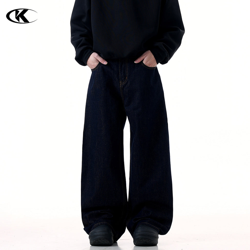 11KN Pleated Japanese Raw Denim Jeans