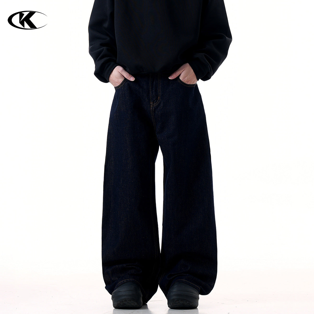 11KN Pleated Japanese Raw Denim Jeans