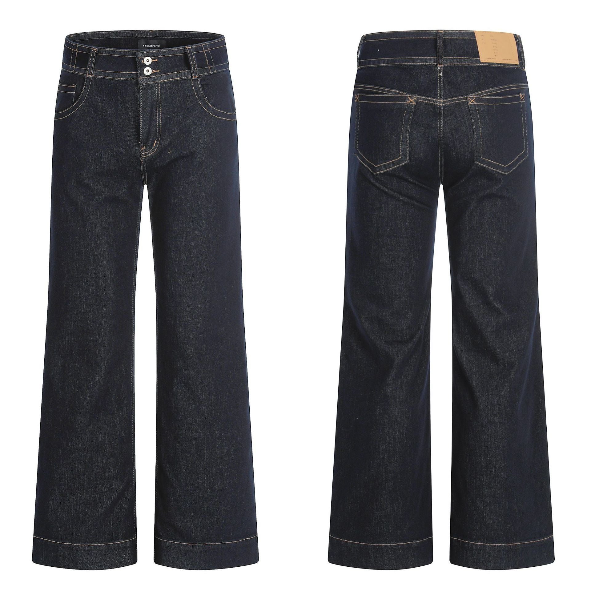 11KN Retro Slim-fit Three-dimensional Slim Casual Jeans