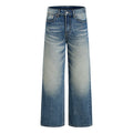 Sameuoo Hand-pleated Straight Jeans