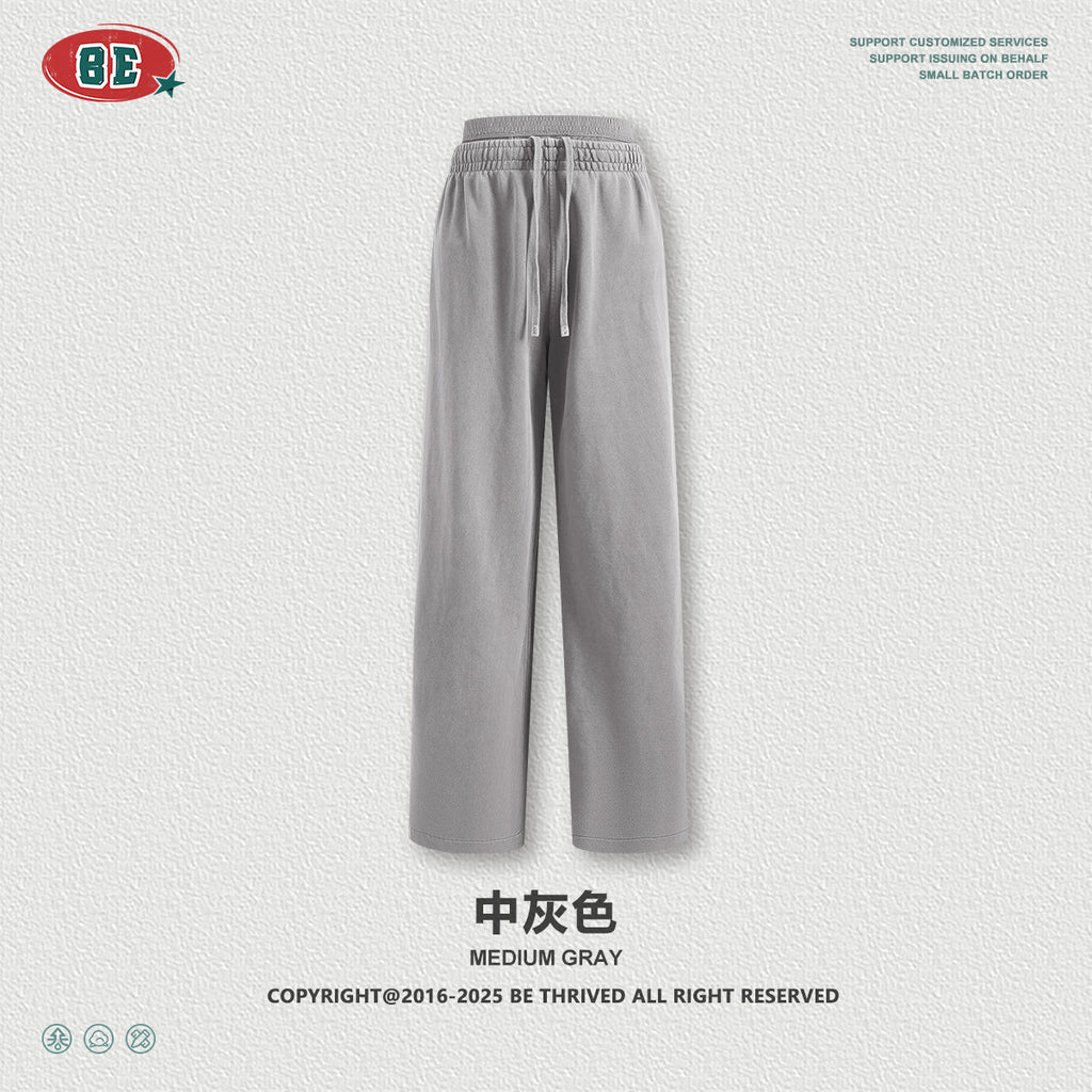 BE Vintage Casual V-Neck Long Sleeve Sweatpants Set