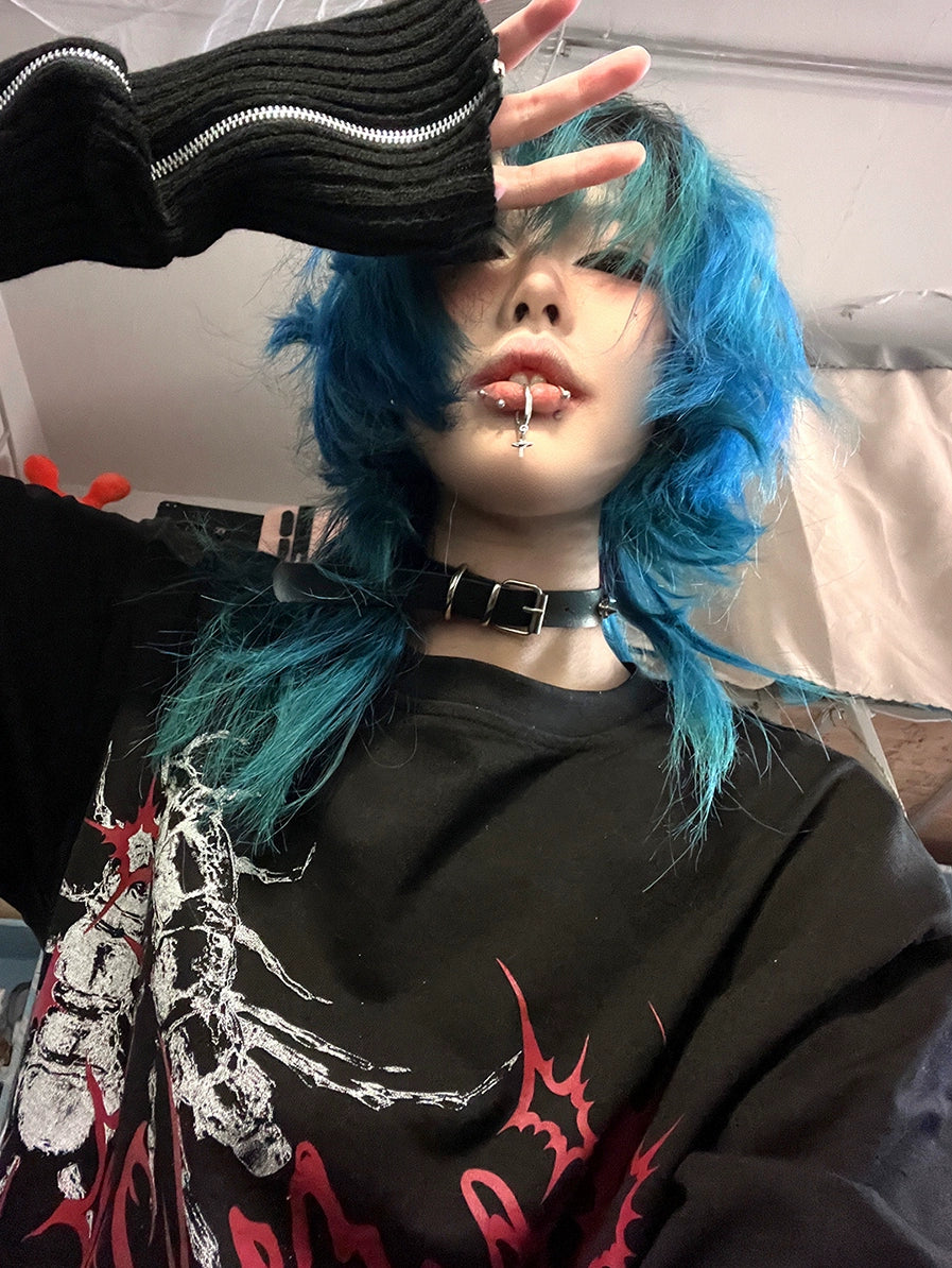 Wetbody Dark Oversized Street Neutral Tee