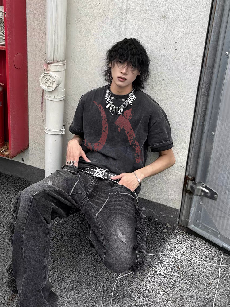 KONOOT Washed Silhouette Old Ice Tee