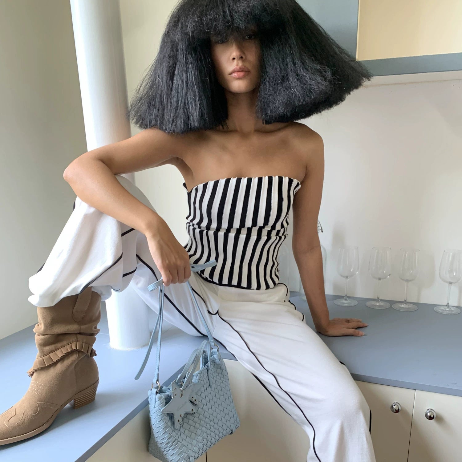 ECODAY Crossbody Knitted Tote Bag