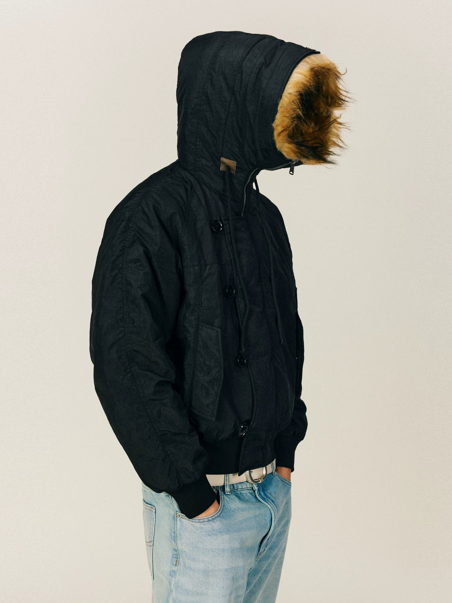 NONRADICAL (NR) Vintage Parker Hooded (Three Wearing Forms) Padded Jacket Jacket Men