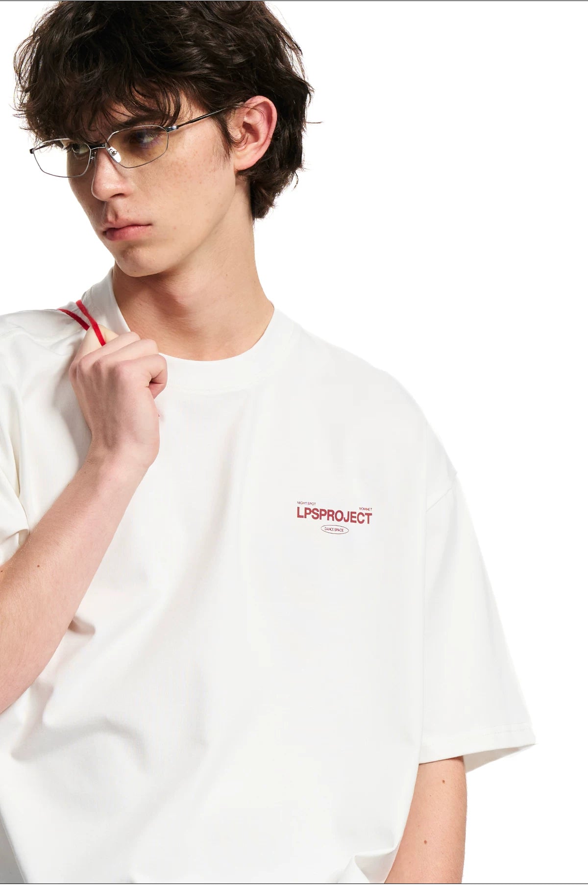 Big Printed Letters on The Back of Loopsoon Versatile Tee