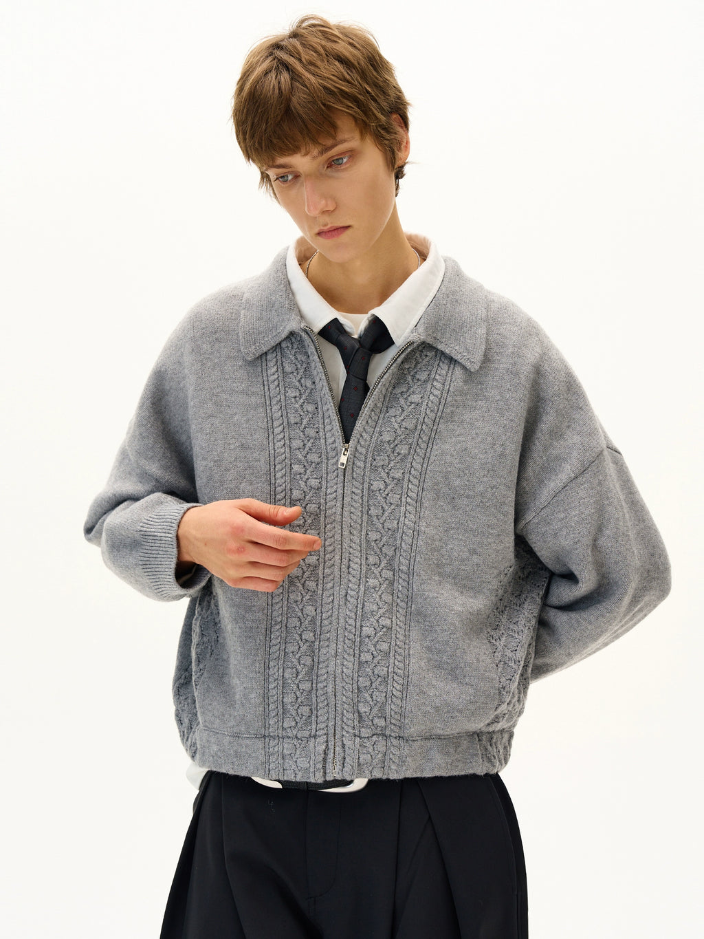 MADWITCH Retro Jacquard Craft Knitted Cardigan
