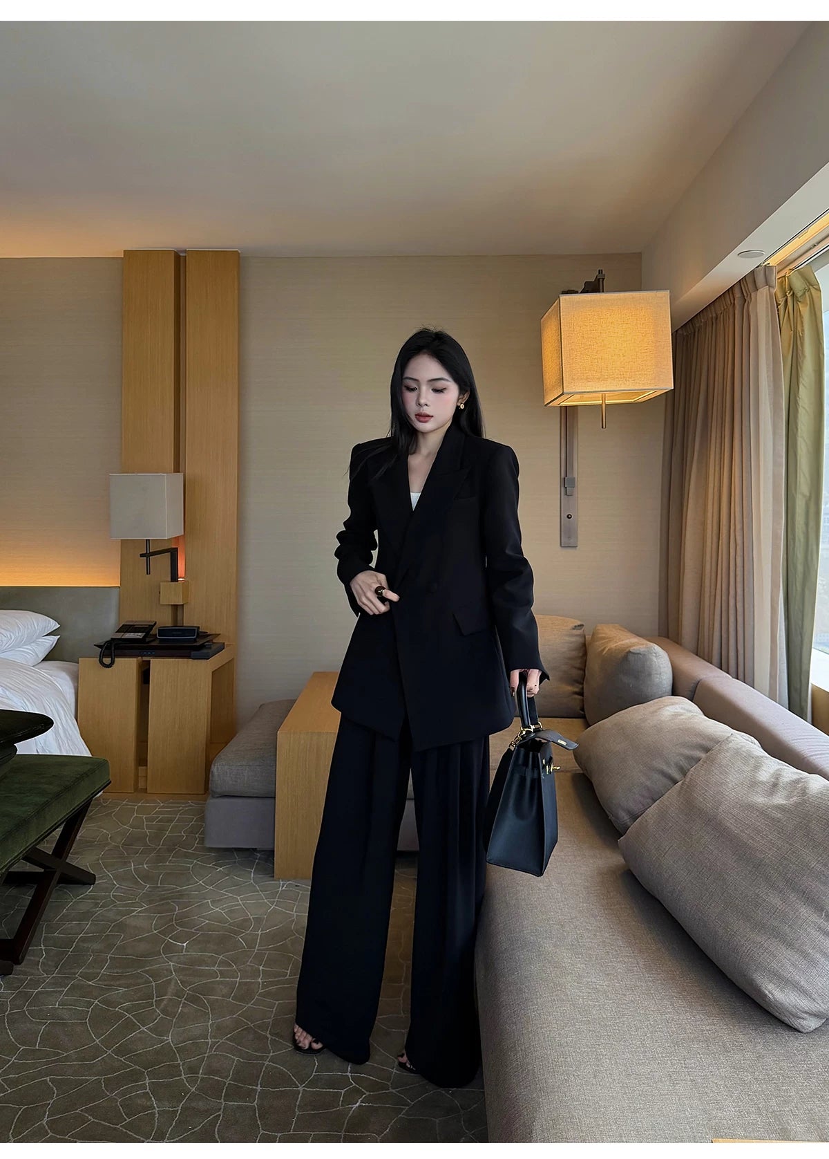 CHUYUQI Temperament Silhouette Suit Suit