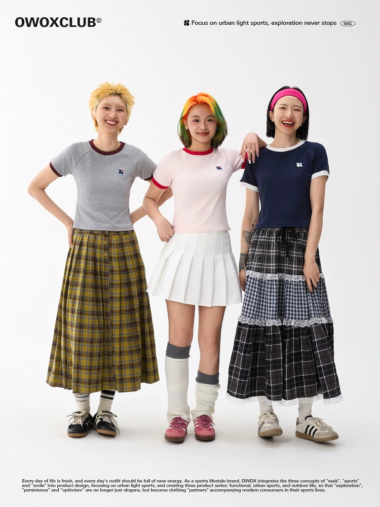OWOX Color Matching Short Logo Slim and Thin Tee