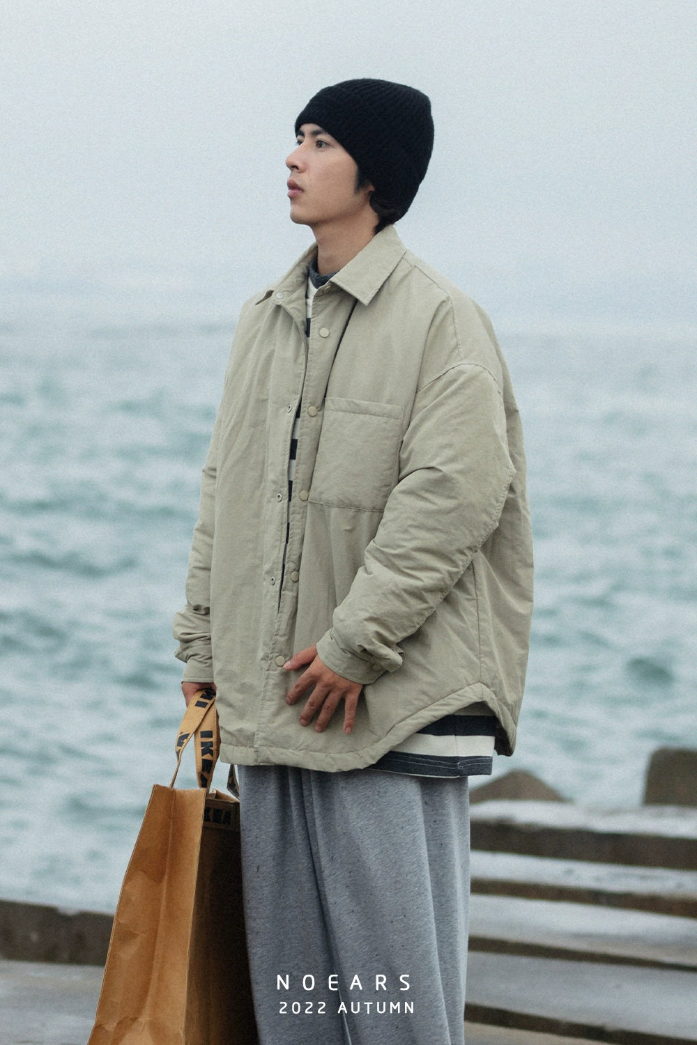 NOEARS Japanese Retro Loose Lapel Jacket