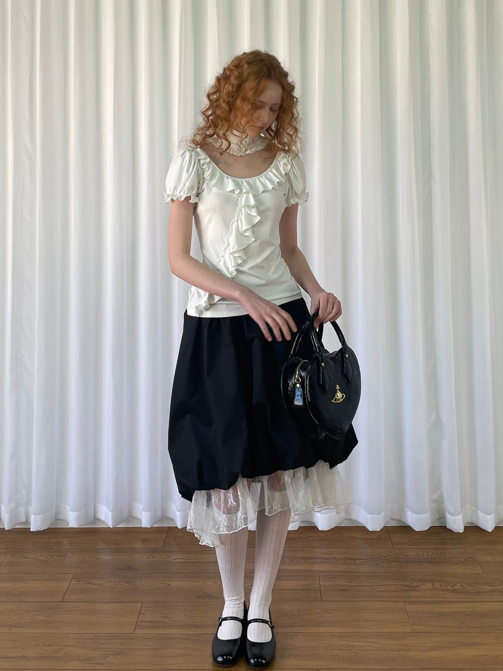 Loosesmell Versatile Skinny Patchwork Lace Skirt
