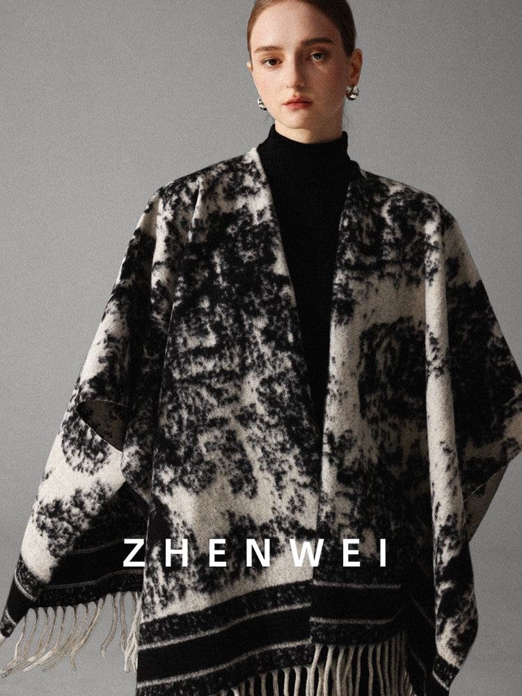 ZHENWEI Cape Plus Wide Long Scarf Shawl