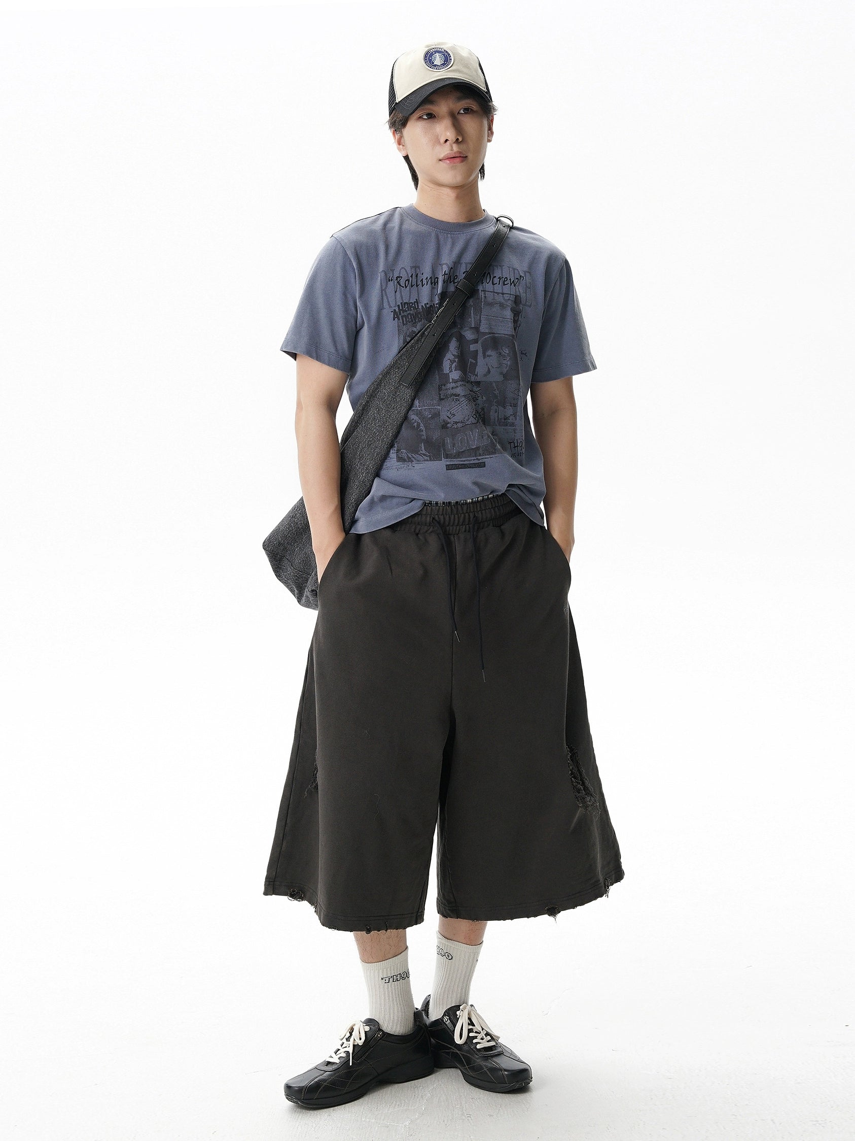 TH90 Retro Done Old Rock Wreck Fit Tee