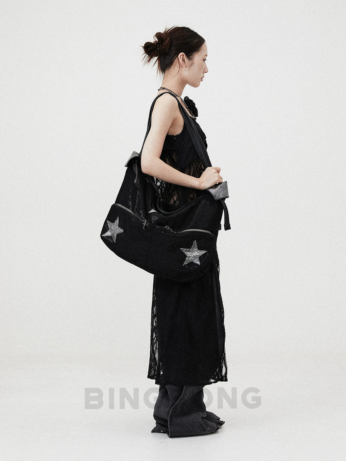 BINGBONG Tote Bag Large Capacity Female Messenger Bag