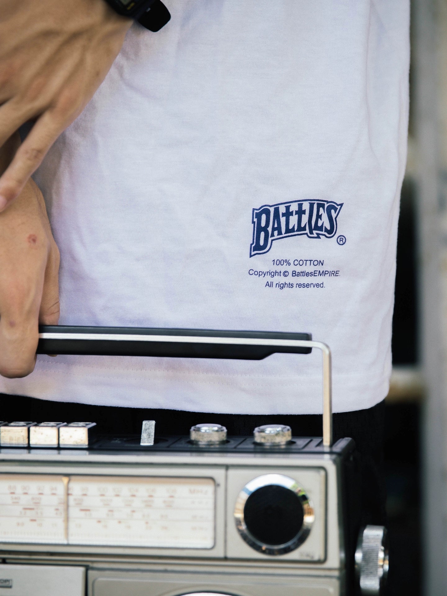 Battles Simple Loose Pure Cotton Tee