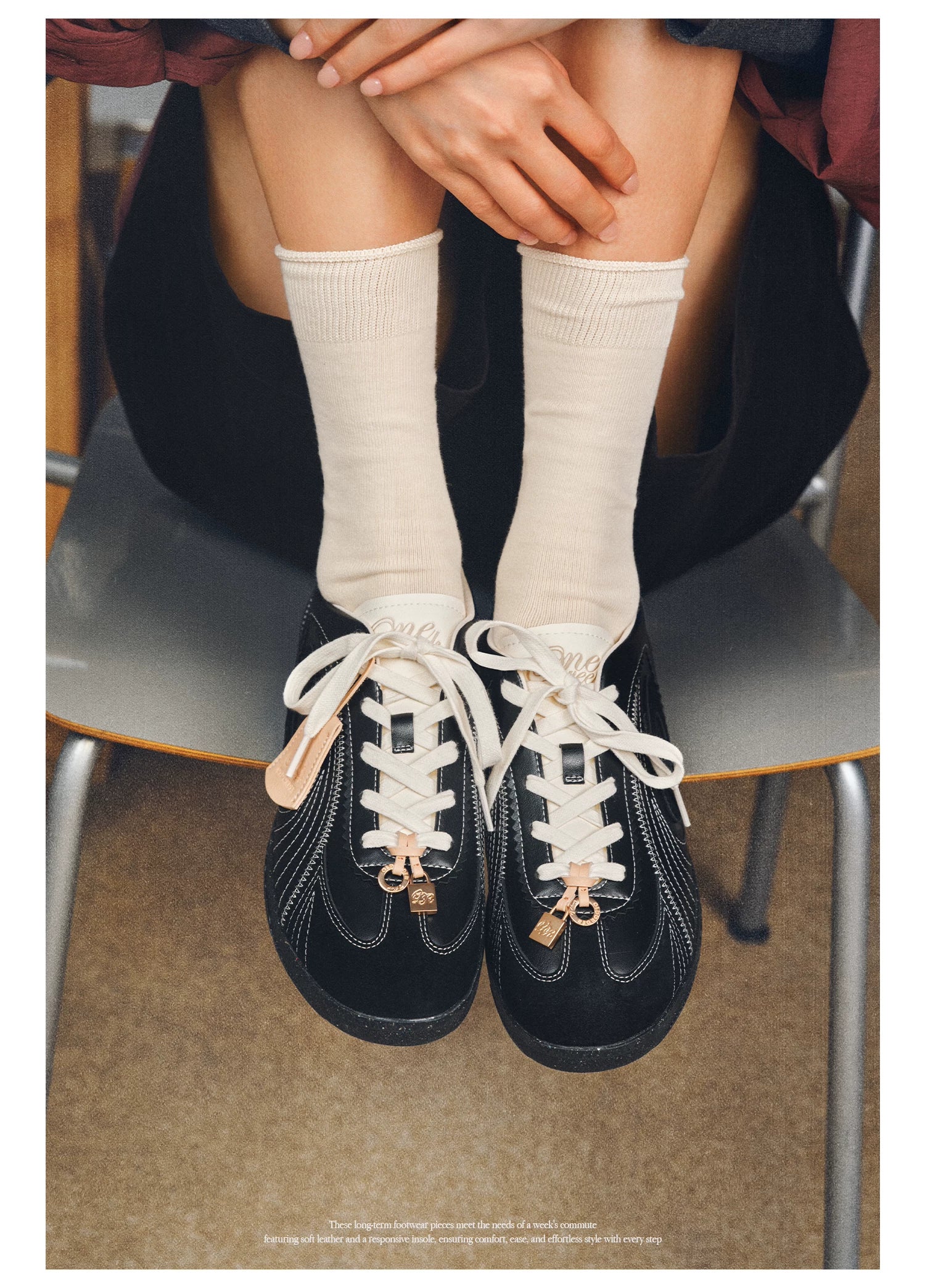 OLD ORDER Leather Retro Training Sneaker