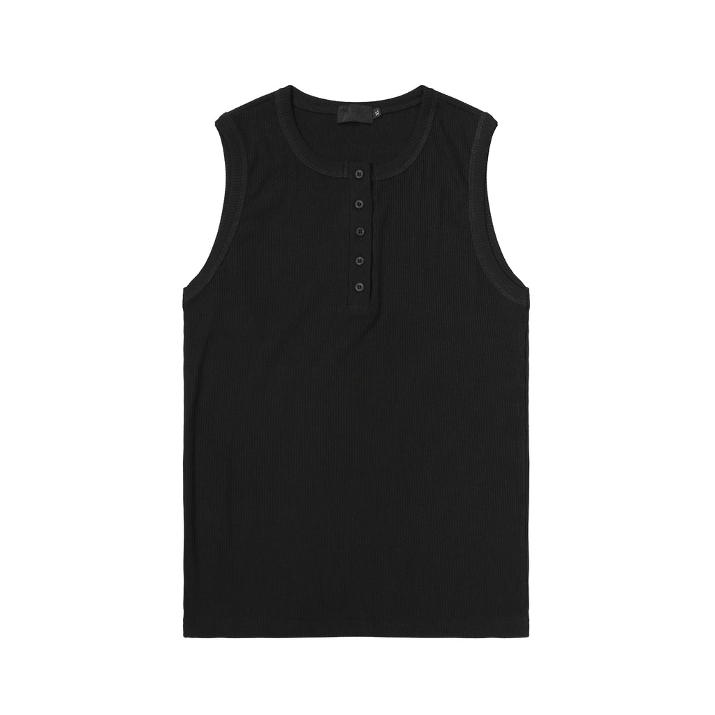 MADWITCH Simple Pit Strip Henry Collar Vest