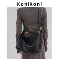 KoniKoni Leather Large Capacity Messenger Bag