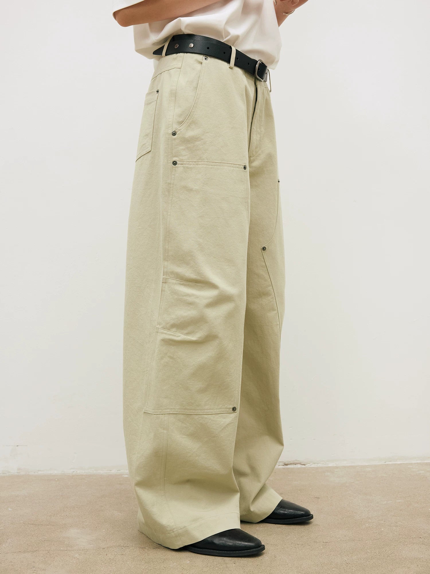 LR Rivet Tooling Straight Casual Pants