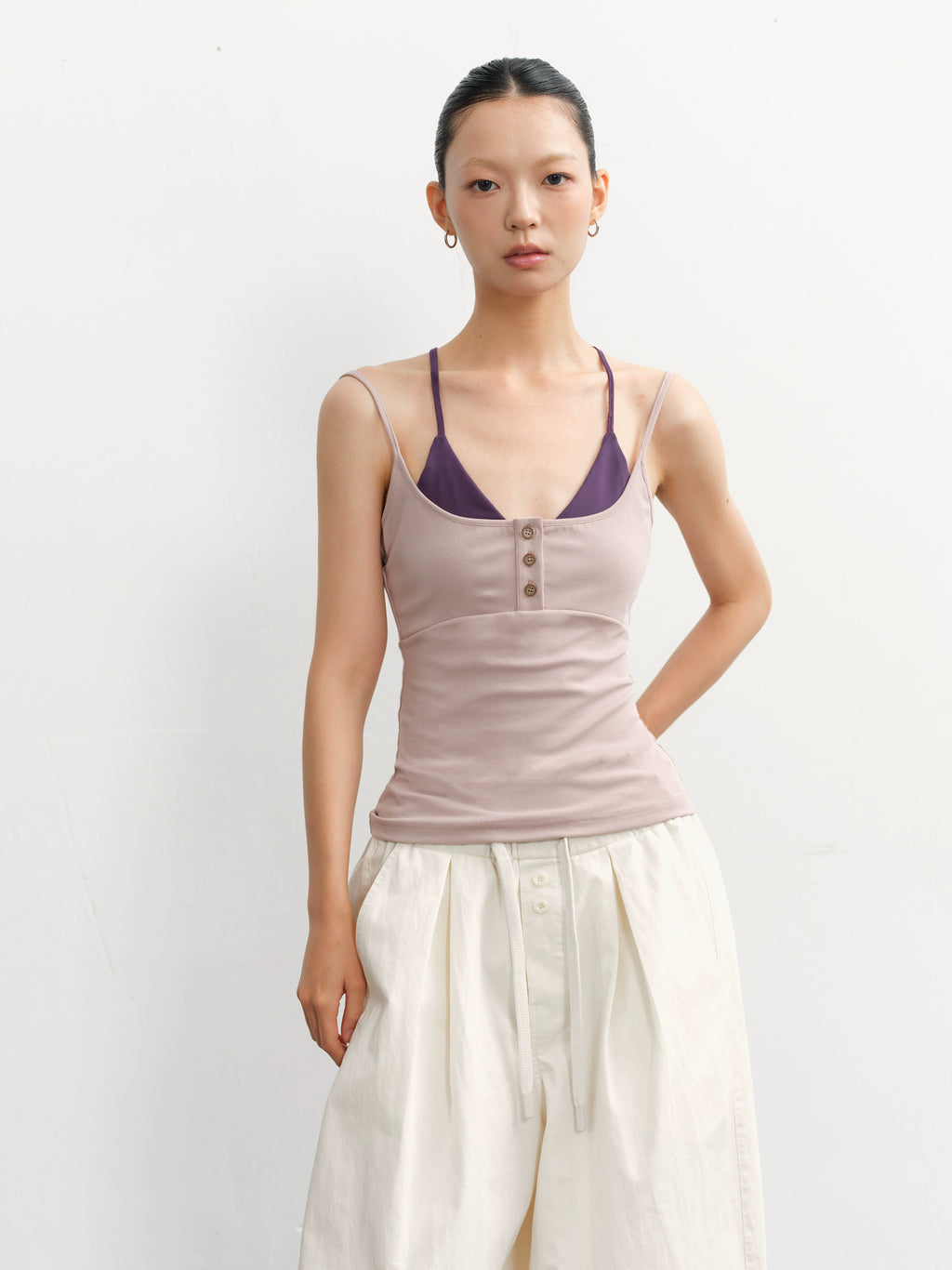 LINY LIBERTY Fake Two-piece Knitted Vest