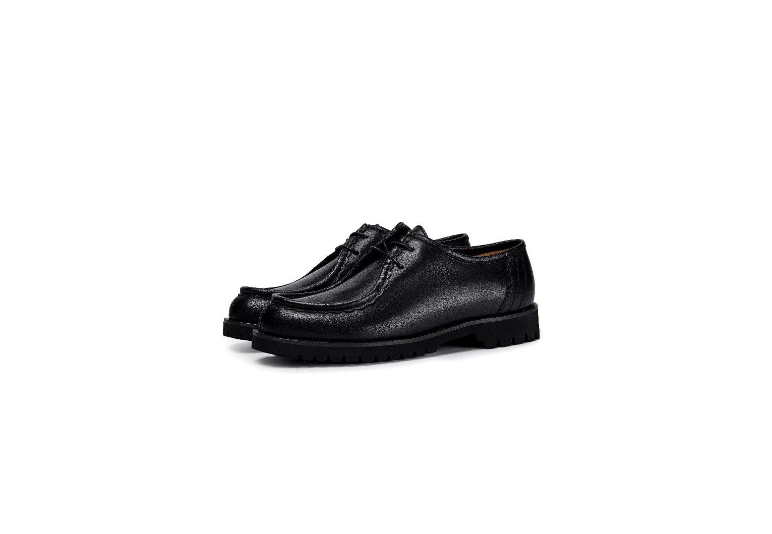 TERRAKOO Vintage Round Head Platform Leather Kangaroo Shoes