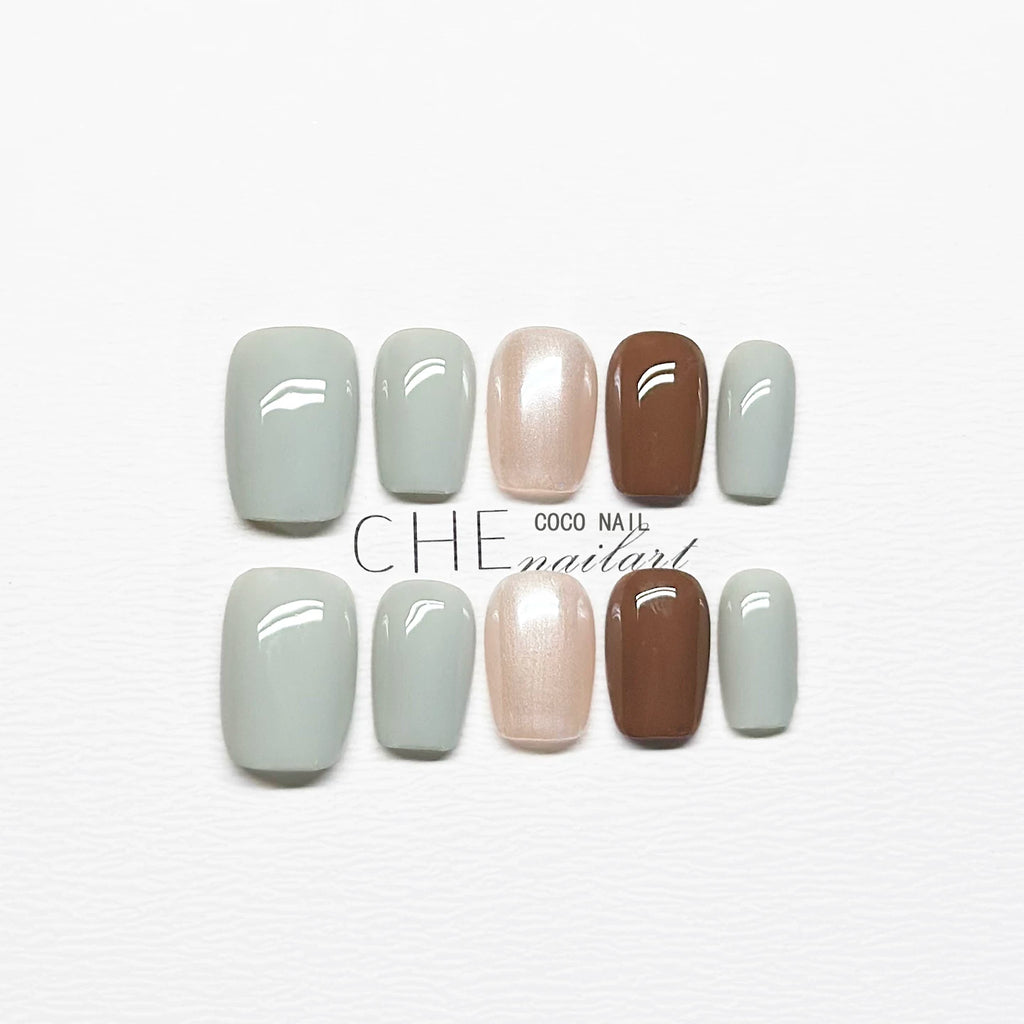 CoCo Short Gentle Temperament Advanced Sense Handmade Manicure Wear Nail
