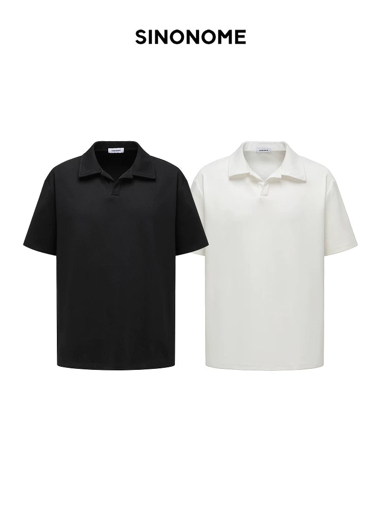 SINONOME Cool Simple Casual V-neck Tee